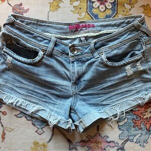 Vintage Y2K Dollhouse Faded Blue Jean Shorts